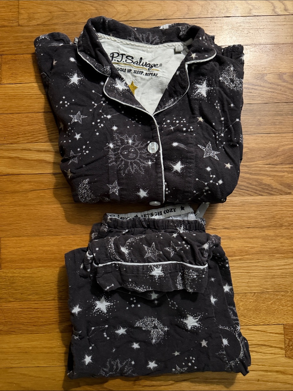 P.J. Salvage Black Star & Moon Pajama Set